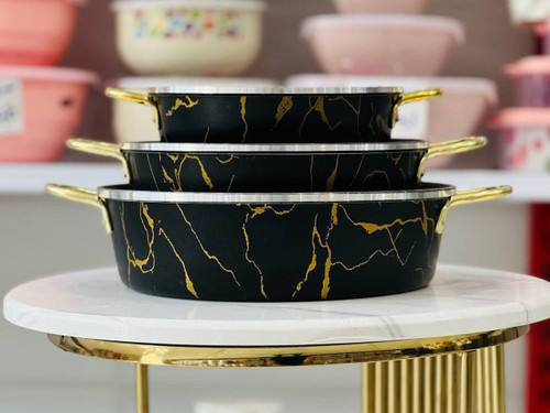 سه تابه دو دسته ماربل